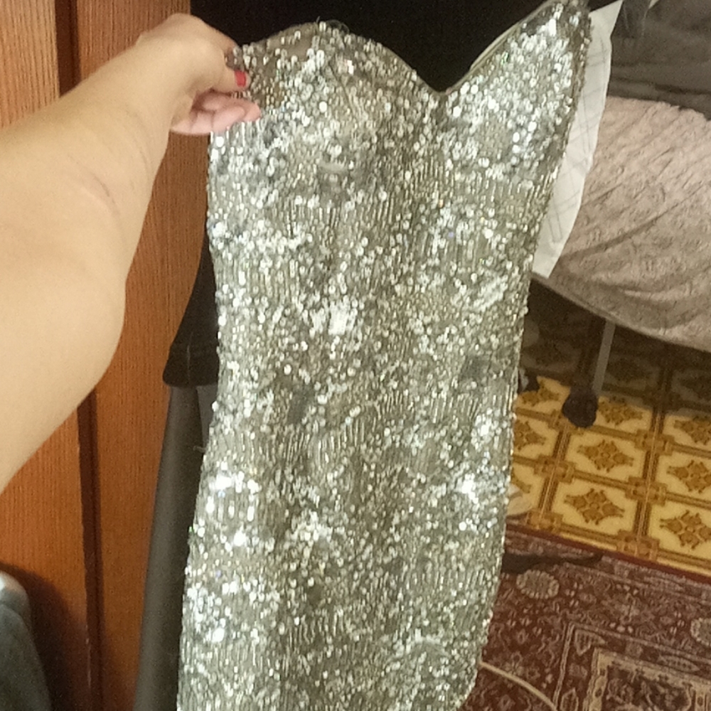 Silver squence dress